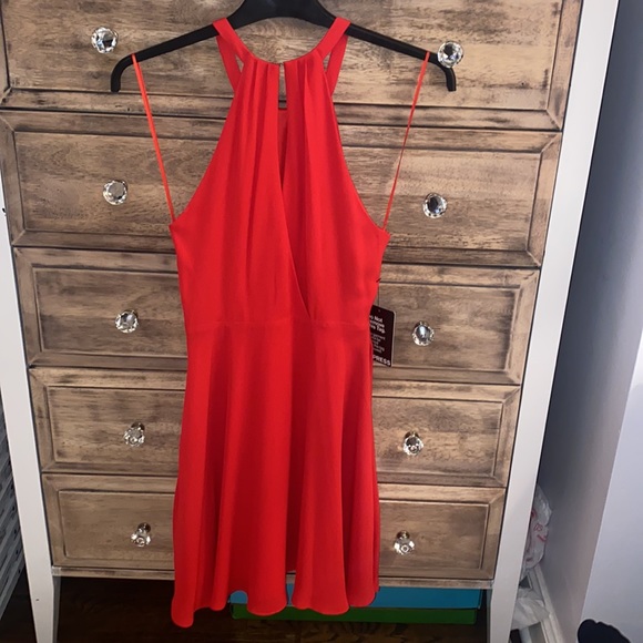NWT Red Fit and Flare Dress - Picture 2 of 5